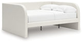 Arloster Tan/White Full Upholstered Day Bed from Ashley - Luna Furniture