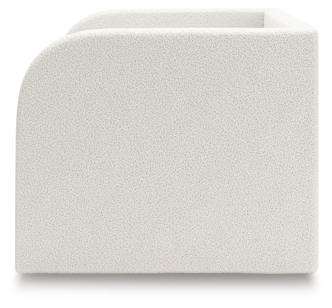 Arloster Tan/White Twin Upholstered Day Bed from Ashley - Luna Furniture