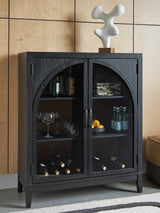 Armenleigh Black/Brown Accent Cabinet from Ashley - Luna Furniture
