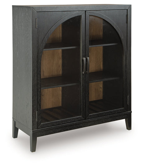 Armenleigh Black/Brown Accent Cabinet from Ashley Furniture - Luna Furniture