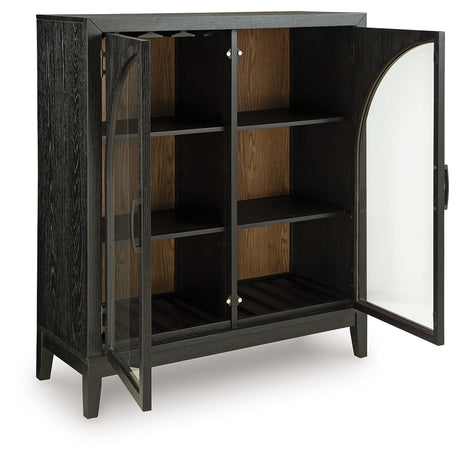 Armenleigh Black/Brown Accent Cabinet from Ashley Furniture - Luna Furniture