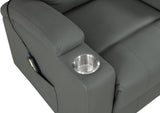 Armstrong Gray Upholstered Power Lift Massage Recliner from Coaster - Luna Furniture