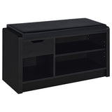 Arrington Black Storage Bench from Coaster - Luna Furniture
