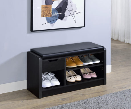 Arrington Storage Bench Black from Coaster - Luna Furniture