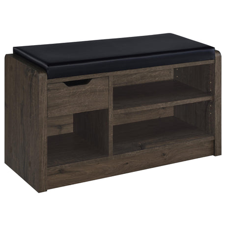 Arrington Storage Bench Smoked Oak from Coaster - Luna Furniture