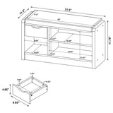 Arrington Storage Bench Smoked Oak from Coaster - Luna Furniture