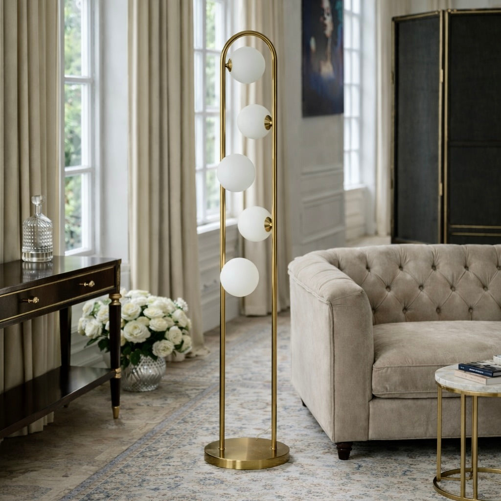 Artema Floor Lamp with WHITE from Ashcroft Furniture - Luna Furniture