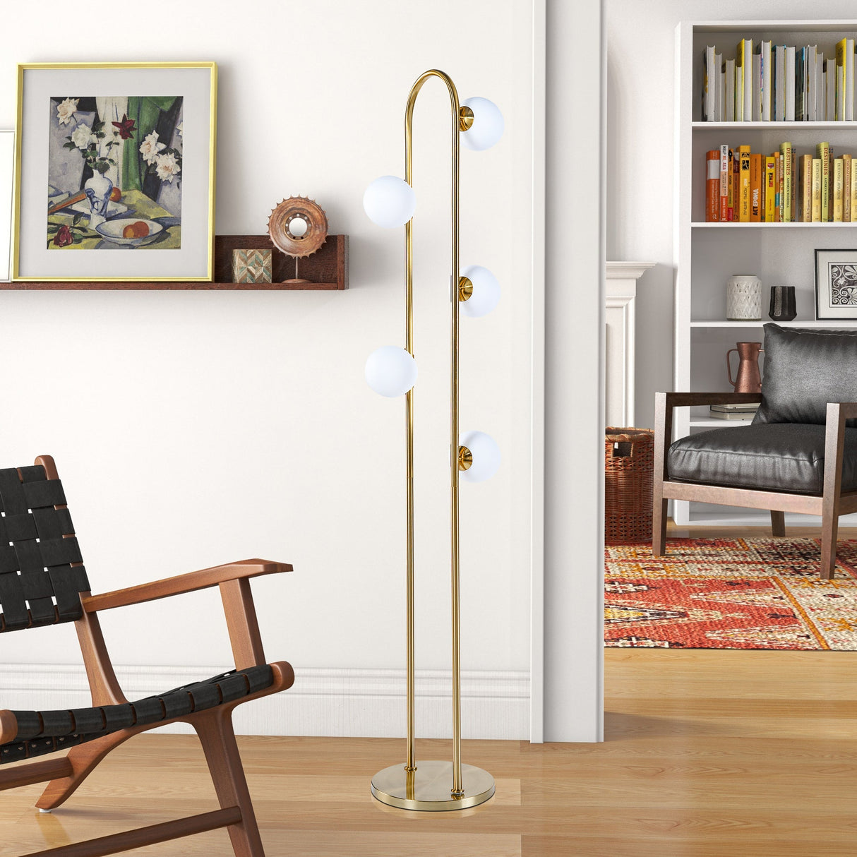 Artema Floor Lamp with WHITE from Ashcroft Furniture - Luna Furniture