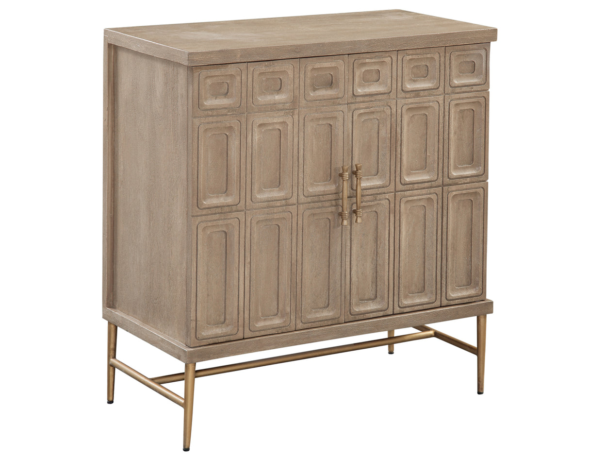 Arun Driftwood Solid Wood 2-Door Accent Cabinet from Steve Silver - Luna Furniture
