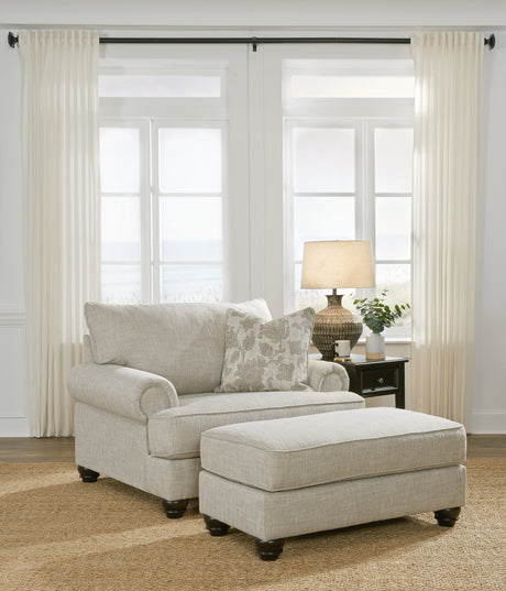 Asanti Chair and Ottoman in Fog from Ashley - Luna Furniture