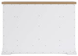 Ashbryn White/Natural Queen Panel Storage Bed with Dresser and 2 Nightstands from Ashley Furniture - Luna Furniture