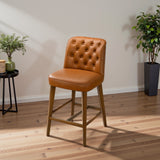 Peoria Cognac Modern Counter Stool from Ashcroft Furniture - Luna Furniture