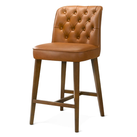Peoria Cognac Modern Counter Stool from Ashcroft Furniture - Luna Furniture