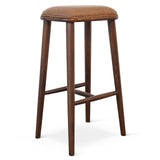 Jason Tan Vegan Leather Bar Stool from Ashcroft Furniture - Luna Furniture