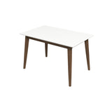 Levi Modern Style Solid Wood Rectangular Dining Kitchen Table White / 47" from Ashcroft Furniture - Luna Furniture
