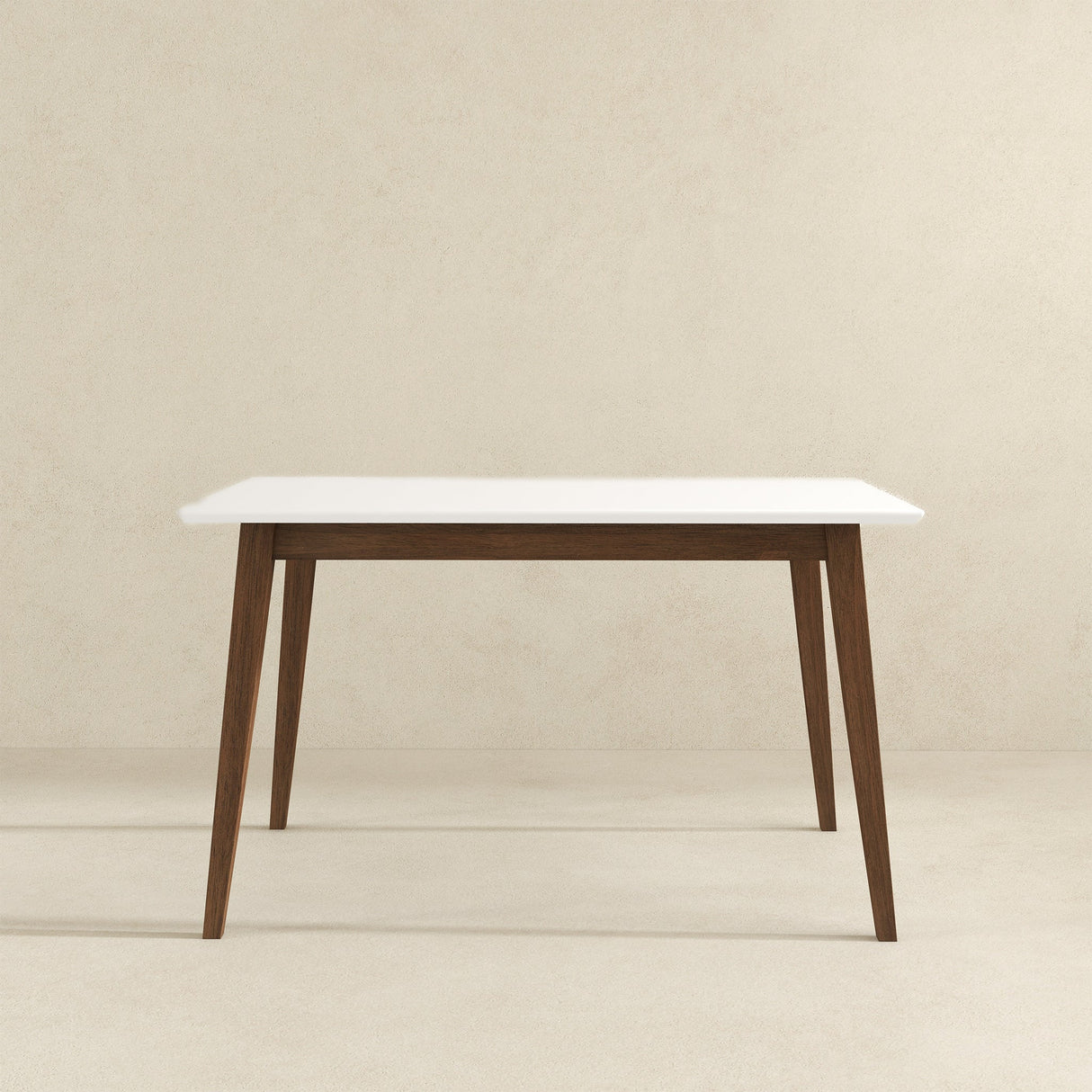 Levi Modern Style Solid Wood Rectangular Dining Kitchen Table White / 47" from Ashcroft Furniture - Luna Furniture
