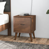 Alexandra Brown Night Stand with 2 Drawers from Ashcroft Furniture - Luna Furniture
