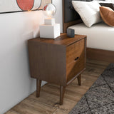 Alexandra Brown Night Stand with 2 Drawers from Ashcroft Furniture - Luna Furniture