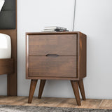 Alexandra Brown Night Stand with 2 Drawers from Ashcroft Furniture - Luna Furniture