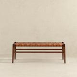 Cody Tan Leather Bench from Midinmod - Luna Furniture
