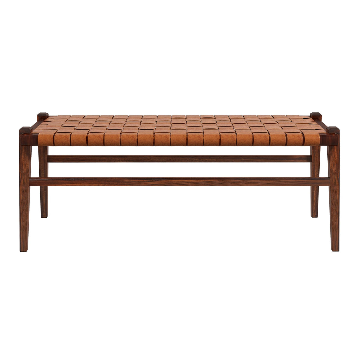 Cody Tan Leather Bench from Midinmod - Luna Furniture