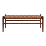 Cody Tan Leather Bench from Midinmod - Luna Furniture
