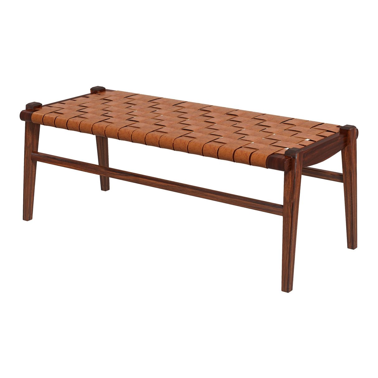 Cody Tan Leather Bench from Midinmod - Luna Furniture