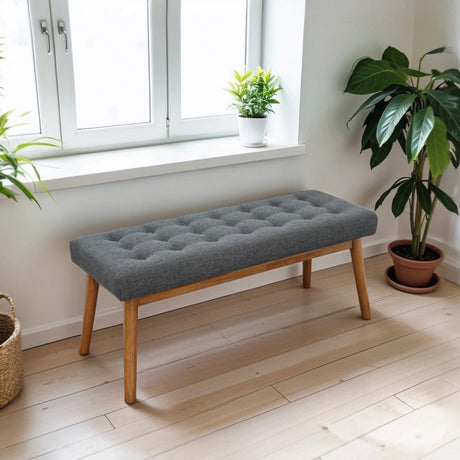 Delilah Fabric Bench from Ashcroft Furniture - Luna Furniture