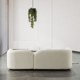 Donna Japandi Style Boucle Sofa Ivory from Ashcroft Furniture - Luna Furniture