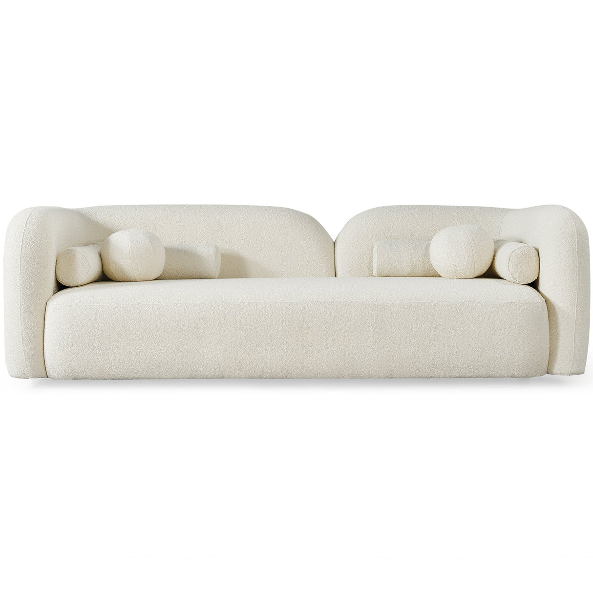Donna Japandi Style Boucle Sofa Ivory from Ashcroft Furniture - Luna Furniture