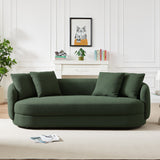 Dylan Olive Green Boucle Sofa from Midinmod - Luna Furniture