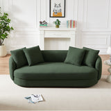 Dylan Olive Green Boucle Sofa from Midinmod - Luna Furniture