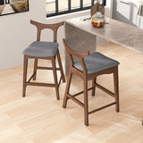Hester Solid Wood Upholstered Square Counter Chair (Set Of 2) from Ashcroft Furniture - Luna Furniture