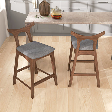 Hester Solid Wood Upholstered Square Counter Chair (Set Of 2) from Ashcroft Furniture - Luna Furniture