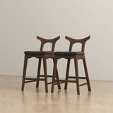 Hester Solid Wood Upholstered Square Bar Chair (Set Of 2) from Ashcroft Furniture - Luna Furniture