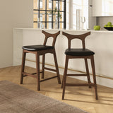 Hester Solid Wood Upholstered Square Bar Chair (Set Of 2) from Ashcroft Furniture - Luna Furniture