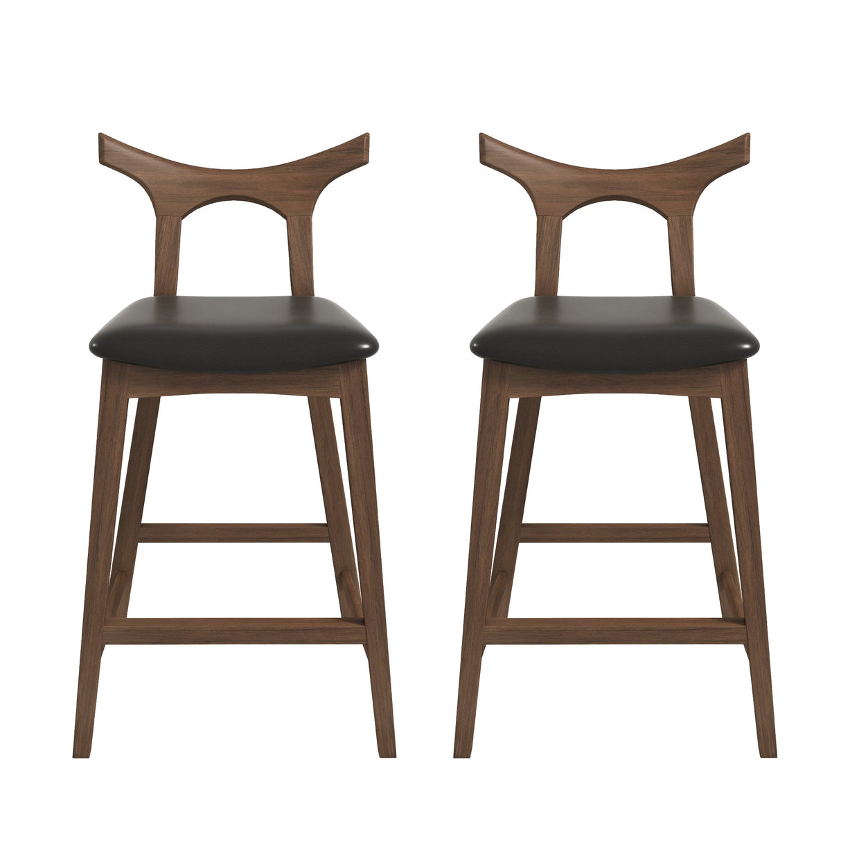 Hester Solid Wood Upholstered Square Bar Chair (Set Of 2) from Ashcroft Furniture - Luna Furniture