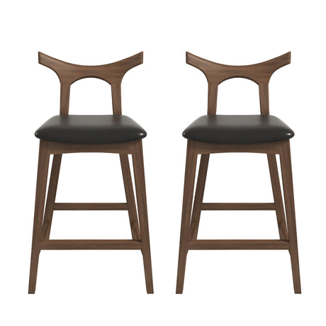 Hester Solid Wood Upholstered Square Bar Chair (Set Of 2) from Ashcroft Furniture - Luna Furniture