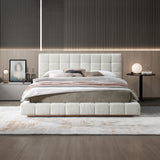 Hudson Ivory Boucle King Bed from Ashcroft Furniture - Luna Furniture