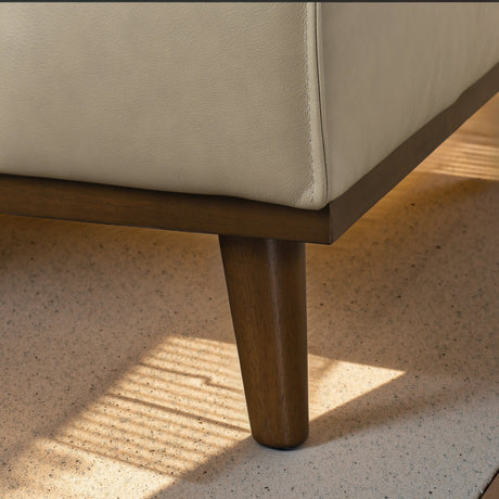 Kerrville Beige Leather Left Sectional Sofa from Ashcroft Furniture - Luna Furniture