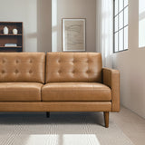 Lucco Genuine Tan Leather Left-Facing Sectional Sofa from Ashcroft Furniture - Luna Furniture