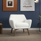Panom White Boucle Lounge Chair from Ashcroft Furniture - Luna Furniture