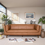 Phoenix Cognac Leather Sofa from Ashcroft Furniture - Luna Furniture