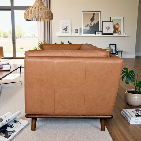 Phoenix Cognac Leather Sofa from Ashcroft Furniture - Luna Furniture