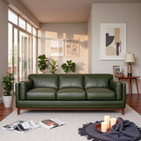 Raleigh Sustainable FSC Wood 3-Seater Top Grain Leather Sofa from Ashcroft Furniture - Luna Furniture