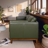 Raleigh Sustainable FSC Wood 3-Seater Top Grain Leather Sofa from Ashcroft Furniture - Luna Furniture