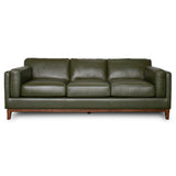 Raleigh Sustainable FSC Wood 3-Seater Top Grain Leather Sofa from Ashcroft Furniture - Luna Furniture