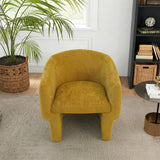 Wichita Gold Chenille Lounge Chair from Ashcroft Furniture - Luna Furniture