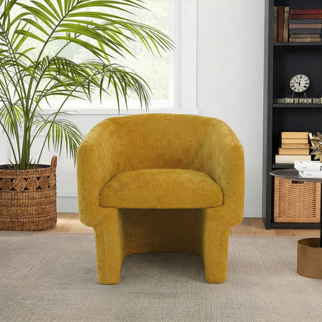 Wichita Gold Chenille Lounge Chair from Ashcroft Furniture - Luna Furniture