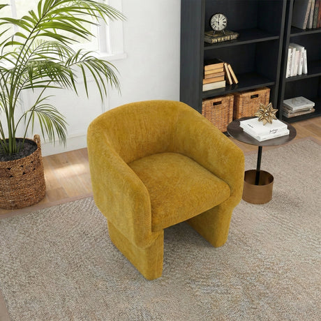 Wichita Gold Chenille Lounge Chair from Ashcroft Furniture - Luna Furniture